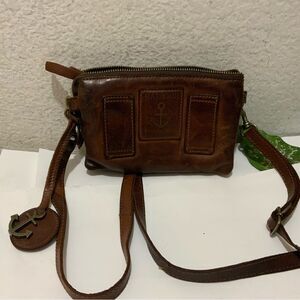 Harbour 2nd Leather LUNA Crossbody Belt Bag, Purse - Cognac